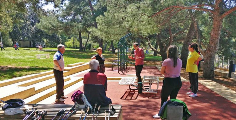 Poreč u projektu "živjeti zdravo" - vježbe u parku